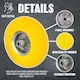 image 5 of 10' Pneumatic Sack Truck Trolley Wheel Barrow Tyre Trolley Replacement
