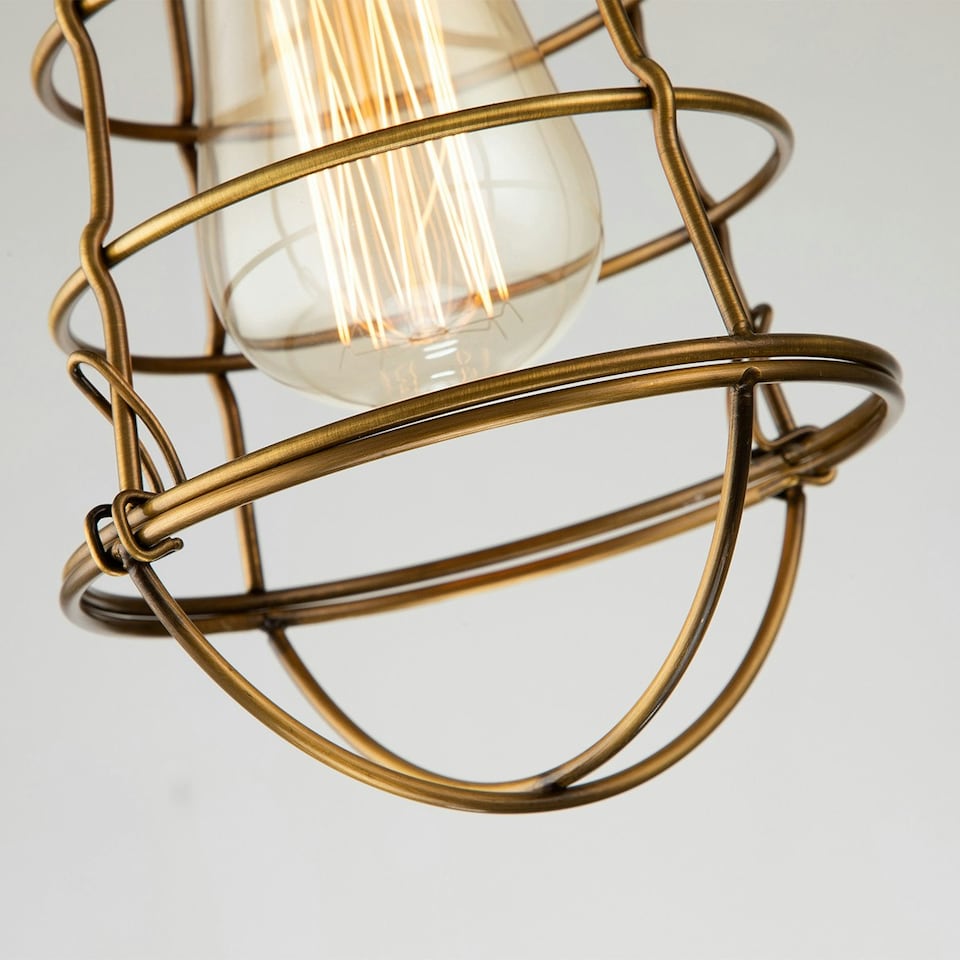 image 1 of Quoizel Mixon Semi Flush Ceiling Light Weathered Brass