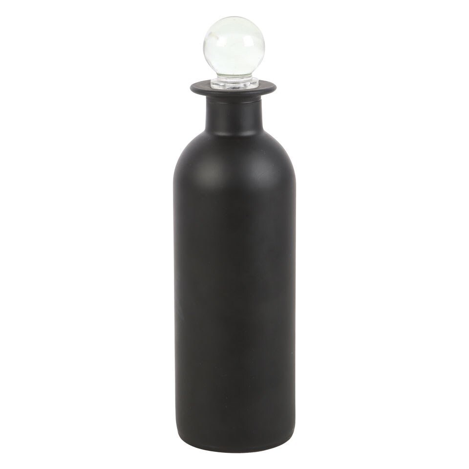 image 1 of Something Different Deadly Poison Potion Bottle Glass Decoration - Black/White - One Size