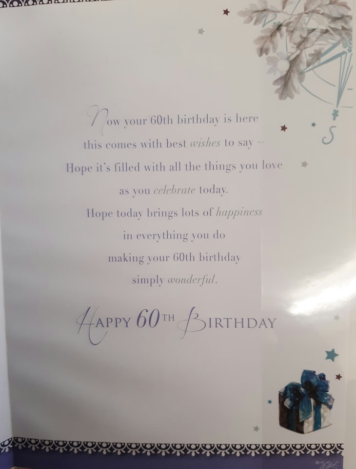 image 1 of Male 60 Celebrate In Style! Birthday Card