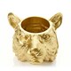 image 2 of Gold Finish Tiger Planter Gold