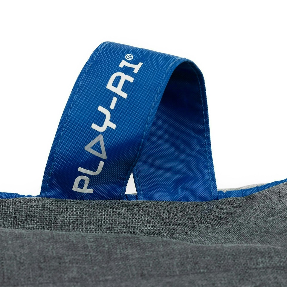 image 1 of PLAY-R1 Alpha Kids Gaming Bean Bag Chair Grey Video Gaming Bean Bags Grey