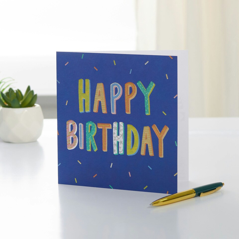 image 1 of Kindred | Happy Birthday Text Card | Happy Birthday Gifts | Her/Him | With Envelope