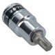 image 3 of T45 Torx / Star Male Bit Sockets 1/2" Drive 3pc 55mm Chrome Vanadium CRV