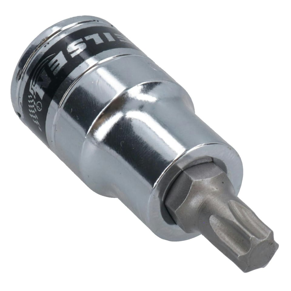 image 1 of T45 Torx / Star Male Bit Sockets 1/2" Drive 3pc 55mm Chrome Vanadium CRV