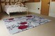 image 3 of Red & White Winter Floral Rug | Multi