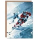 image 1 of Ice Hockey Players Game Oil Painting Winter Birthday Card