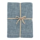 image 1 of Walton & Co Flint Blue Chambray Tablecloth 130x230cm