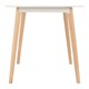 image 3 of Bendal Dining Table - L75 x W120 x H75 cm - White/Beech White