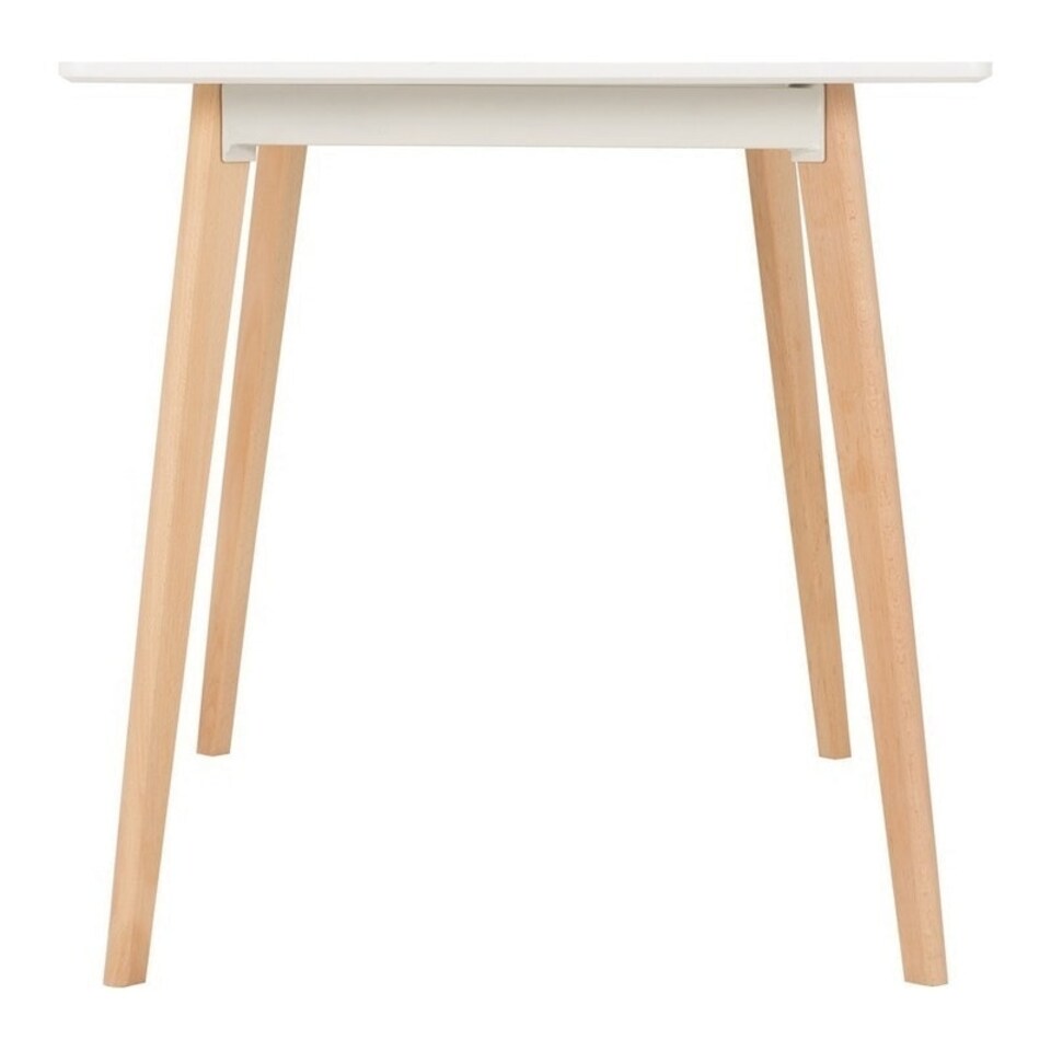 image 1 of Bendal Dining Table - L75 x W120 x H75 cm - White/Beech White