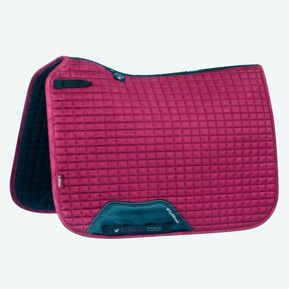image 1 of LeMieux Suede Dressage Square Blue | X-Large