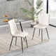 image 2 of Dining Chairs Velvet Fabric Lexi Set of 2 Beige by MCC