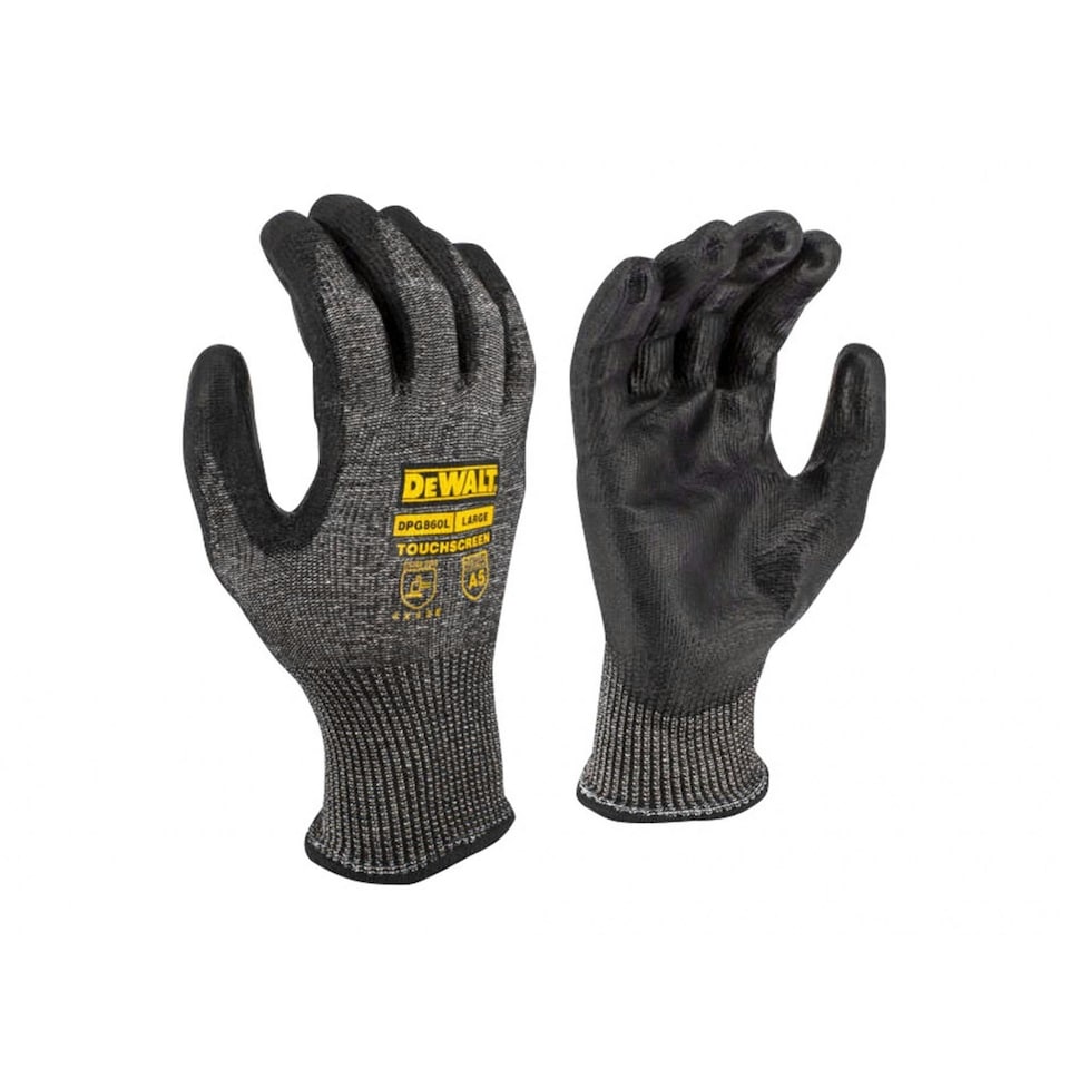 Dewalt Power Tools Cut D Touchscreen Gloves - L (size 9) - Multi Colour - One Size Multi | One Size