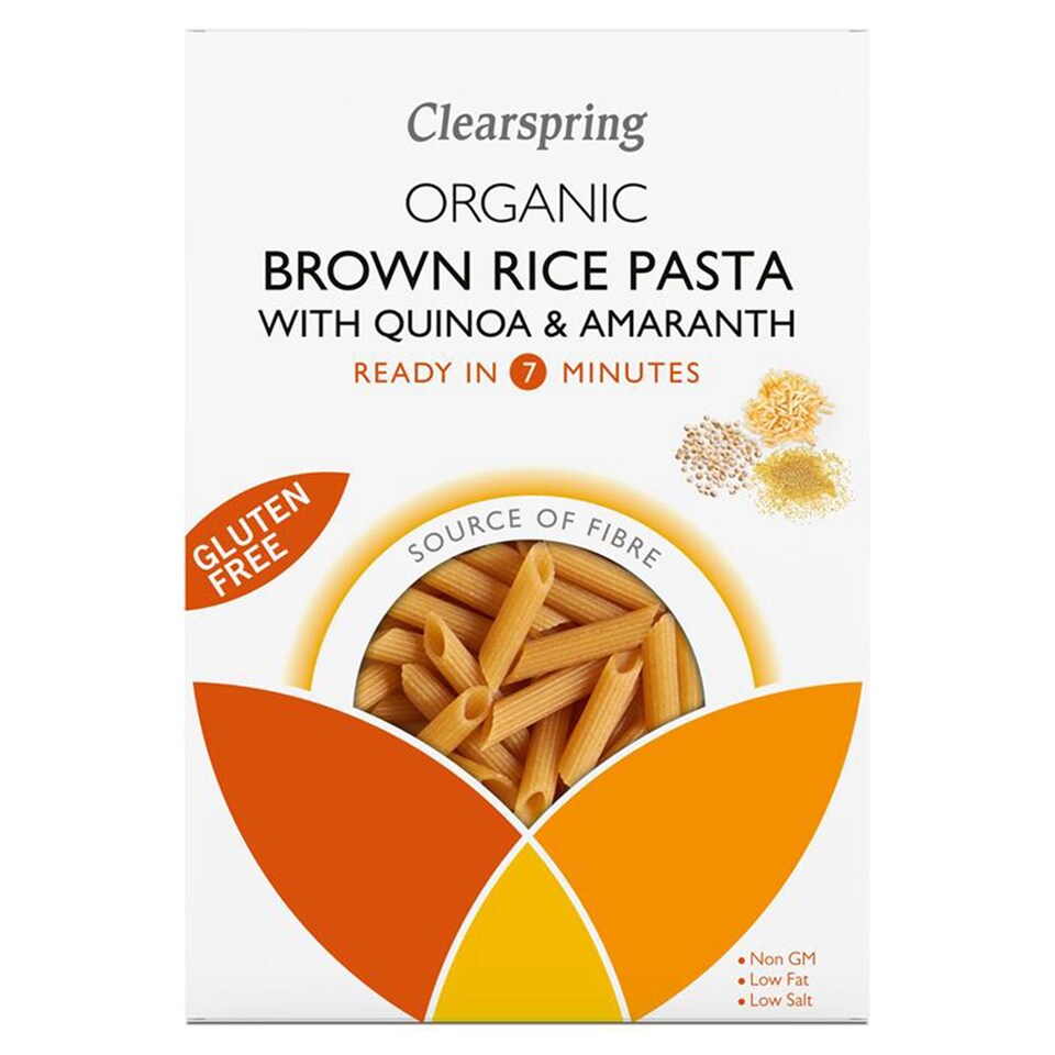 Organic Gluten Free Brown Rice Pasta with Quinoa & Amaranth 250g (Clearspring) | Multi