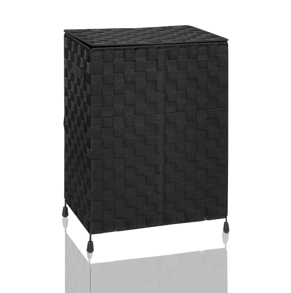 image 1 of ARPAN Laundry Basket Hamper with Lid & Insert Handles – Washing Bin Storage Organiser for Clothes, Toys & Household Essentials
