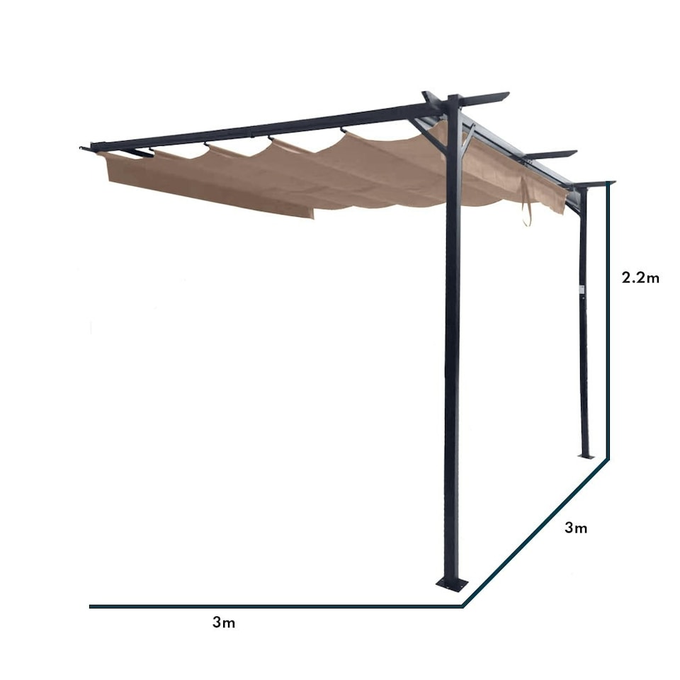 image 1 of Steel Wall Mounted Pergola