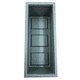 image 3 of 2 x Brick Slate Effect Trough Patio Planters Pewter Grey Large Garden Flower Pots Grey