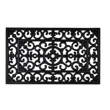 Groundsman Rectangular Entrance Doormat | Black | Black | One Size | 1