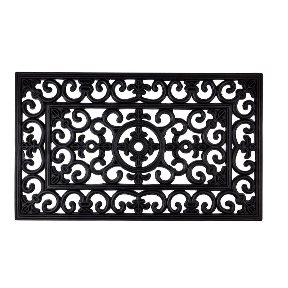 Groundsman Rectangular Entrance Doormat | Black | Black | One Size | 1