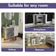 image 4 of Vida Designs 3 Door 1 Drawer Sideboard Buffet Cabinet Storage, White & Grey