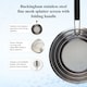 image 3 of Buckingham Stainless Steel Fine Mesh Multi-Pan Splatter Screen with Folding Handle 30 cm
