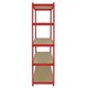 image 5 of 3 x Z-Rax Metal Racking Unit Red 90cm & Free Mallet Red