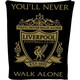 image 1 of Liverpool FC Fleece Crest Blanket - Black/Gold - One Size Black