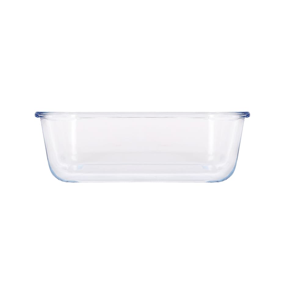 image 1 of Argon Tableware Rectangular Glass Cake Dish - 17cm x 12.5cm | Clear | Clear | 17cm x 12.5cm