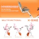 image 4 of HOMCOM 2-In-1 Folding Exercise Bike with 8-Level Magnetic Resistance Black