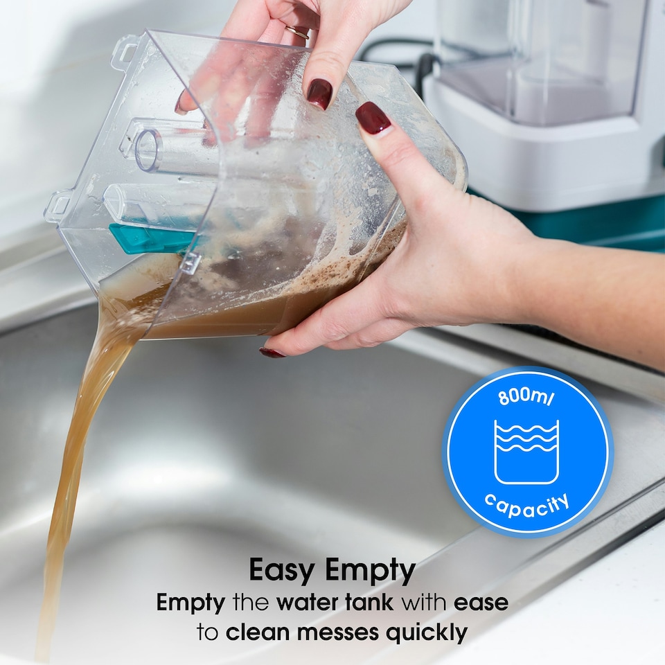 image 1 of Abode ASC24C Carpet Cleaner 800ml Water Tank Spot Cleaner & Stain Remover White
