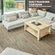 image 9 of NOVECRAFTO Self Adhesive Vinyl Floor Planks – Peel & Stick Flooring – Dark Brown Oak Effect – Easy DIY Installation – Durable & Waterproof Tiles Brown | 2.78 sqm