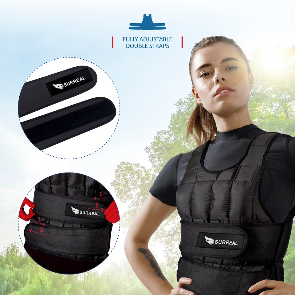 image 1 of SURREAL Adjustable Weighted Exercise Vest - 5kg to 25kg