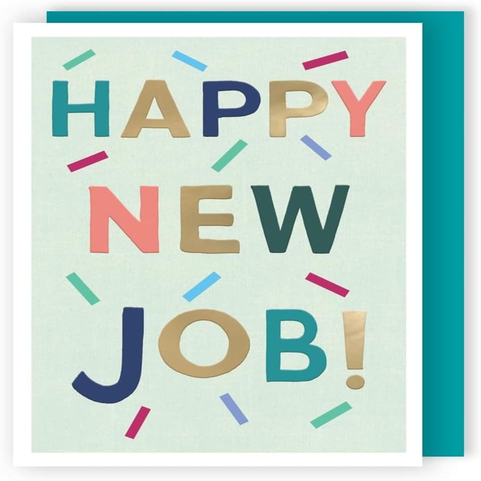 image 1 of Confetti-Tastic Fun! New Job Contemporary Card
