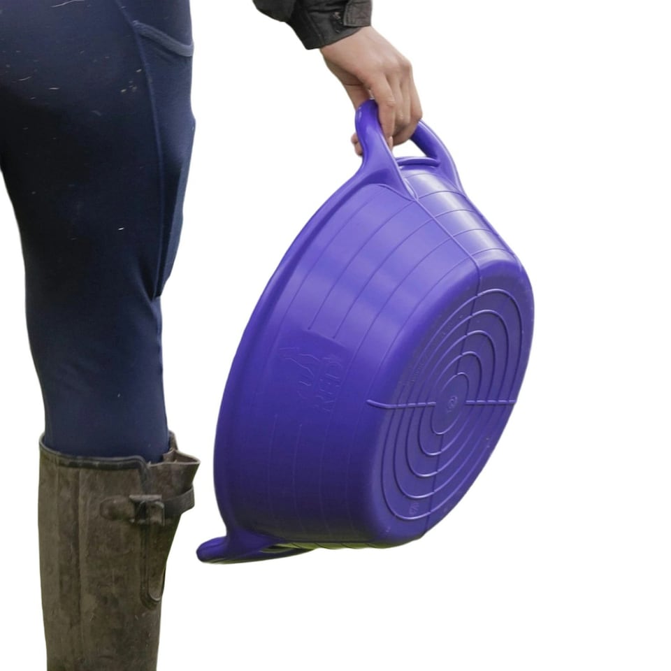 image 1 of Red Tyre Rubber Skip - Purple - Small