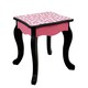 image 5 of Teamson Kids Gisele Leopard Print Vanity Playset, Pink/Black