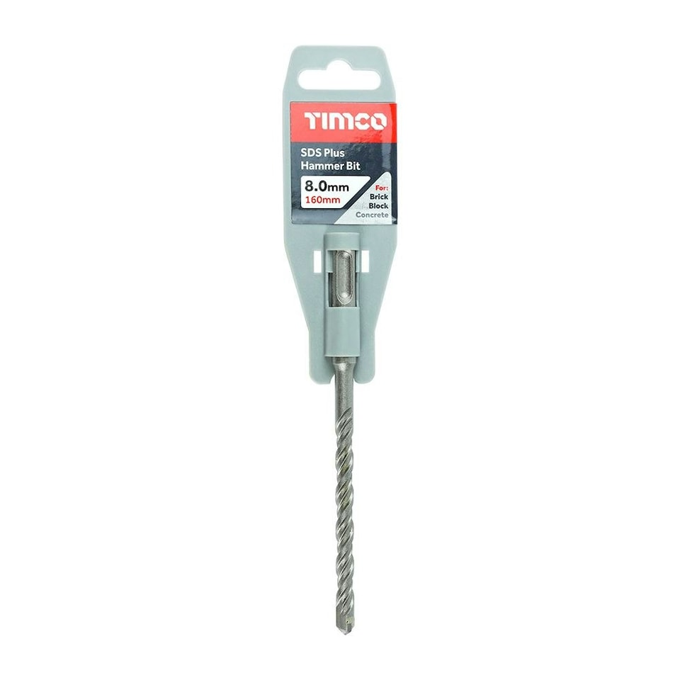 image 1 of Timco - SDS Plus Hammer Bit (Size 8.0 x 160 - 1 Each)