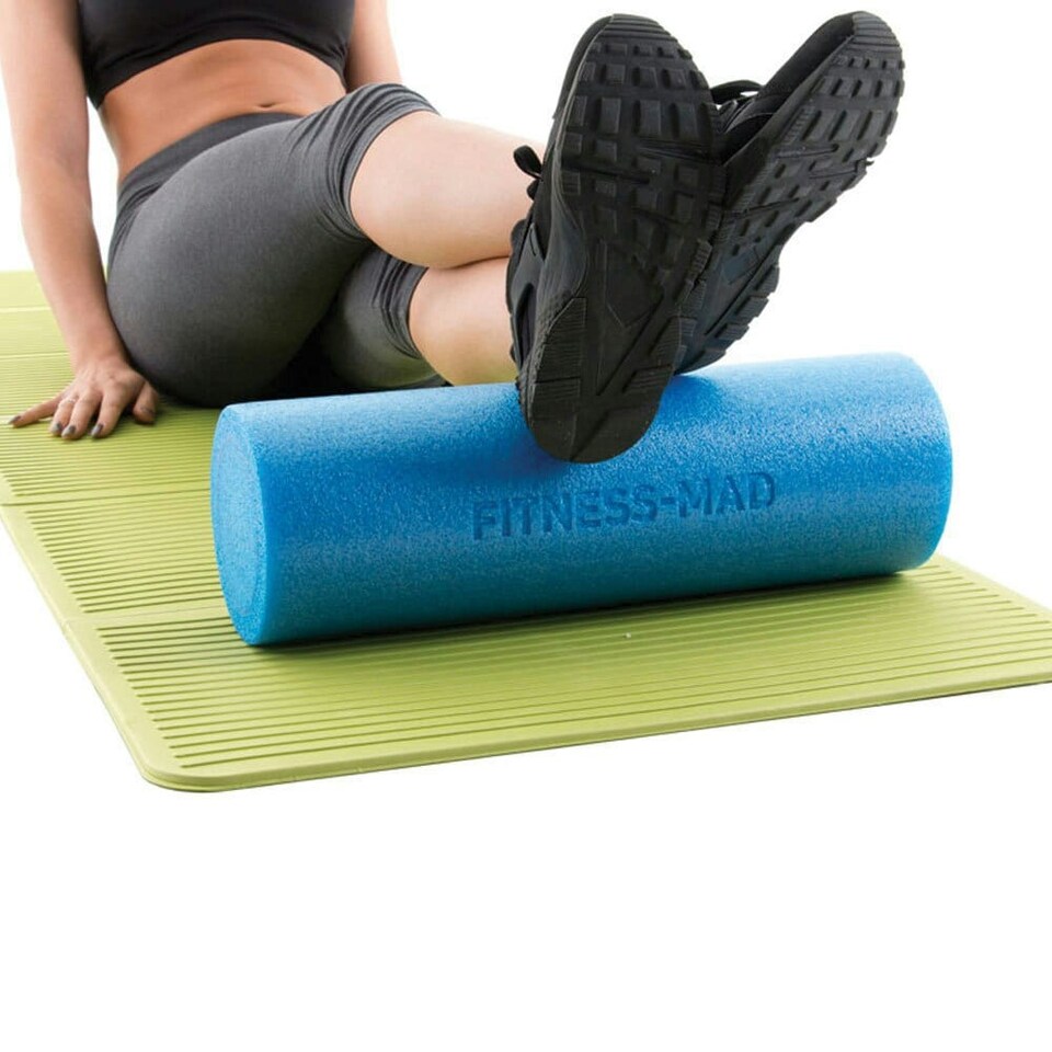 image 1 of Fitness Mad Foam Roller - Blue - 90cm x 15cm
