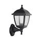 image 8 of CGC MYRA Large Black Outdoor Wall Lantern Light with Clear Diffuser IP44 Polycarbonate Coastal