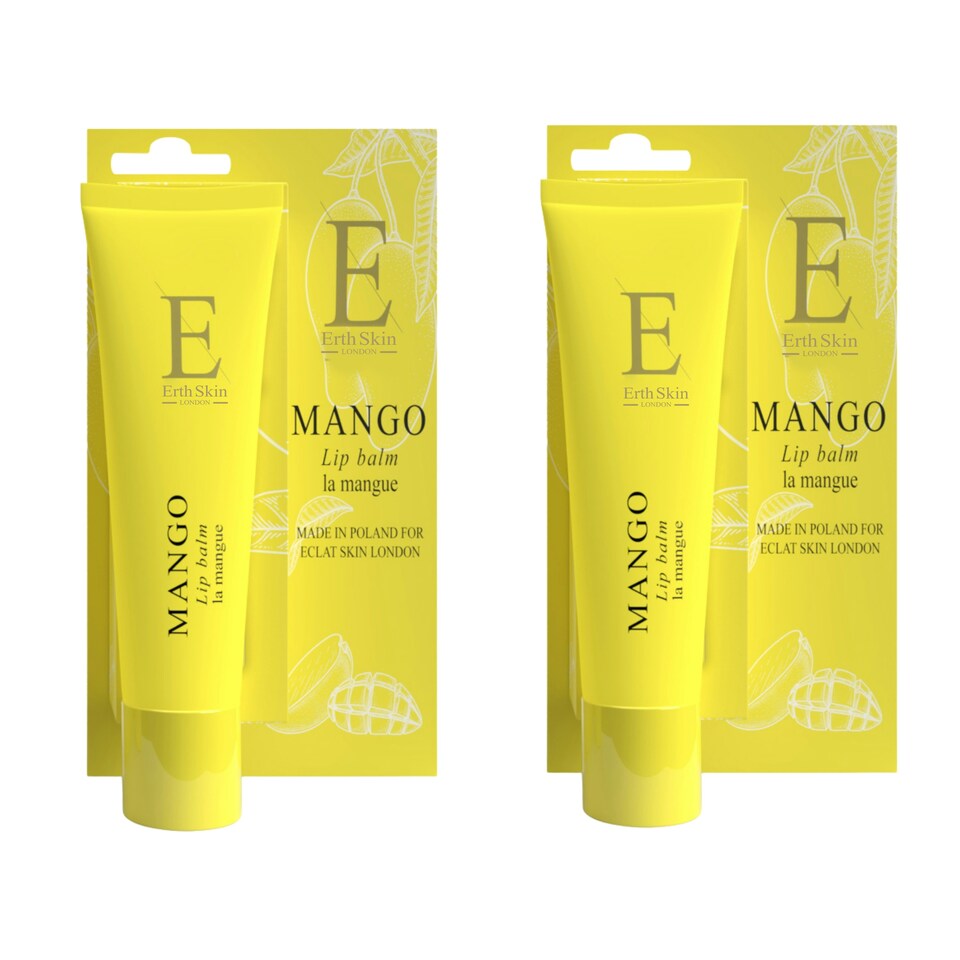 image 1 of Erth- Mango Lip balm 15ml x 2 Yellow