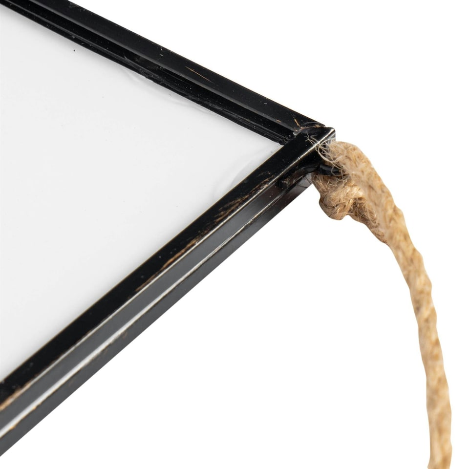 image 1 of Nicola Spring Hanging Metal Photo Frame - 5'' x 7'' - Black - Hanging Picture Frame Display Frame Poster Frame Picture Display