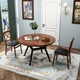 image 4 of COSTWAY Set of 2 Folding Chair Padded Kitchen Dining Seat Brown