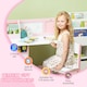 image 5 of HOMCOM Kids Table and Chair Set 2 PCs Table and Chair Set w/ Whiteboard 