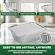 image 6 of ECONX No.1 Aluminium Foil Food Container With Lids Takeaway Food Storage Boxes Pack of 200