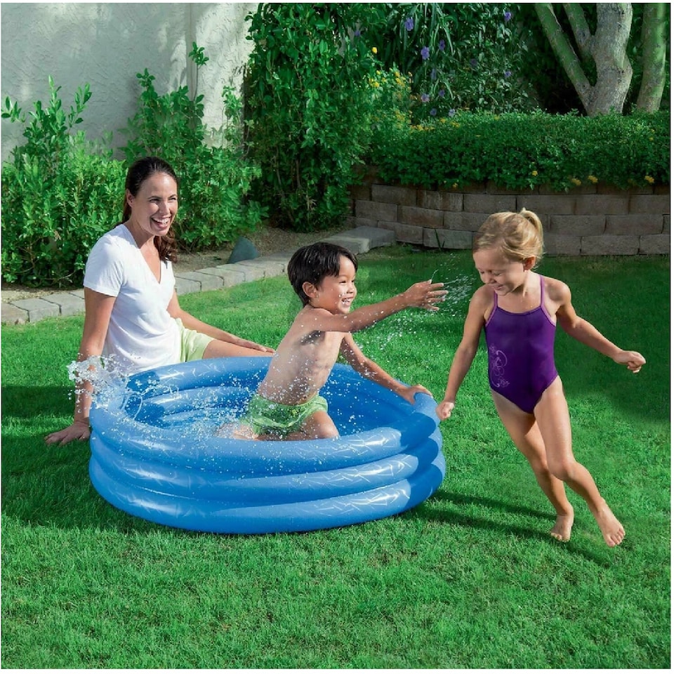 image 1 of Bestway Round Swimming Paddling Pool 1.22m X 25cm Summer Outdoor Fun