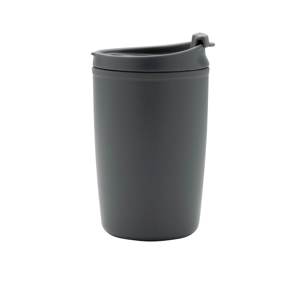 image 1 of XD Collection Flip Top Polypropylene Recycled 300ml Tumbler - Grey - One Size