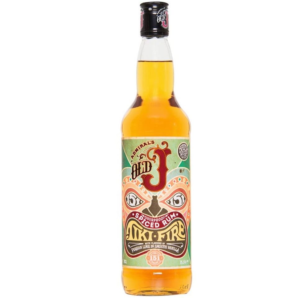 Old J Tiki Fire Spiced Rum 70cl