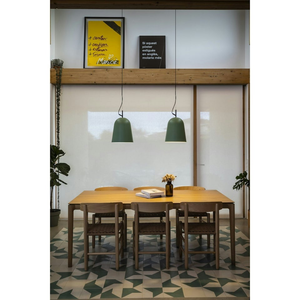 image 1 of Studio 29cm Dome Pendant Ceiling Light Green