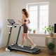 image 2 of HOMCOM 2HP Motorised Treadmill Folding Frame with Wheels Preset Programs
