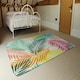 image 3 of Multi Coloured Tropical Leaves (Rug) Multi | Medium: 80x150cm