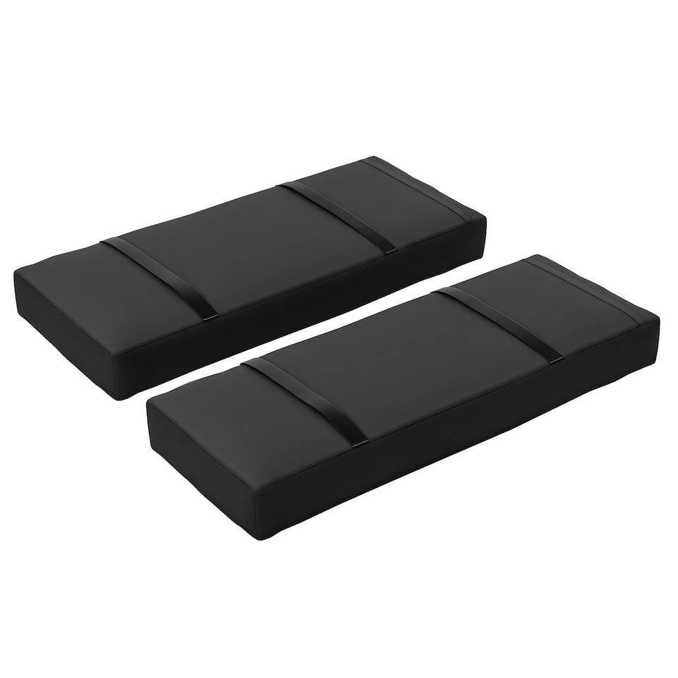 image 1 of Outsunny Parasol Weights Set of 2, Parasol Base Weights Bags, 25kg Fillable Sandbag Weights with Handles, Cantilever Umbrella Base Weights, Black